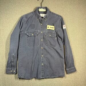 Tyndale Flame Resistant FR Womens Work Shirt Navy Blue  HRC 2 Size Medium